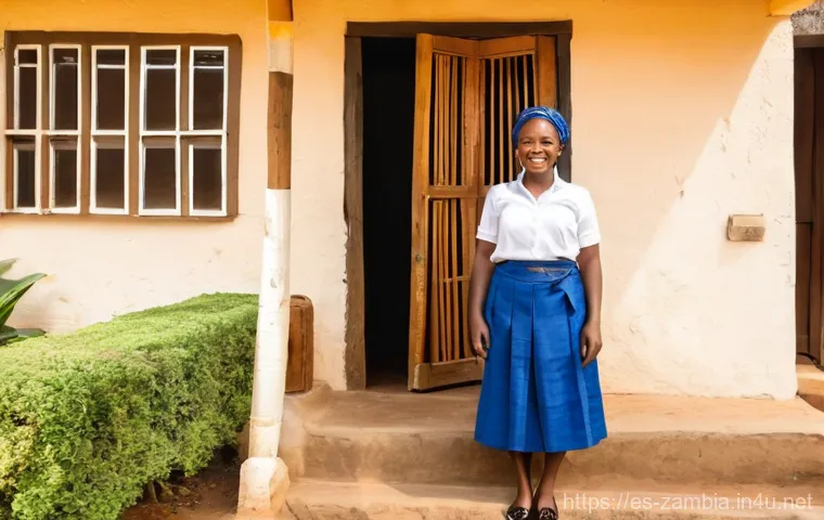 잠비아 로컬 숙소 - **Prompt:** An intimate evening gathering at a community-managed lodge in Zambia. Three individuals ...
