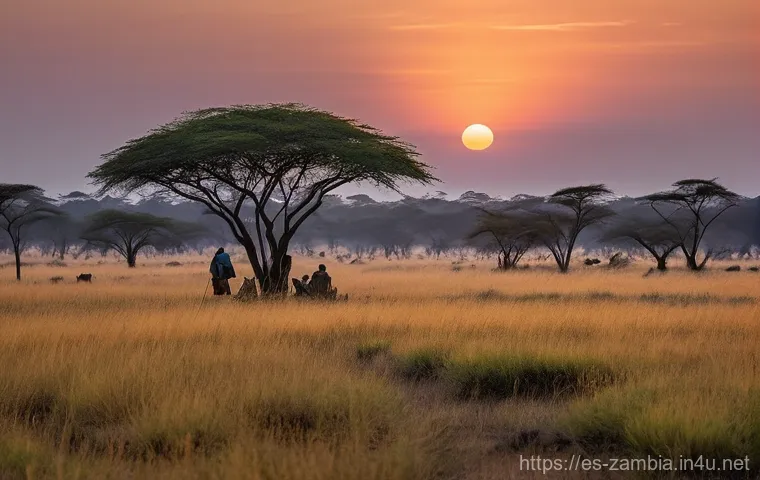 잠비아 사파리 캠핑 - **Prompt 2: "Lower Zambezi Canoe Serenity at Sunset"**
    A serene and picturesque scene unfolds on...