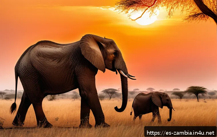 잠비아 호텔 및 숙박 정보 - A luxurious safari lodge set in the vast Zambian savanna at golden hour, showcasing eco-friendly arc...